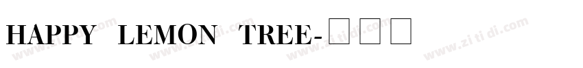 happy lemon tree字体转换